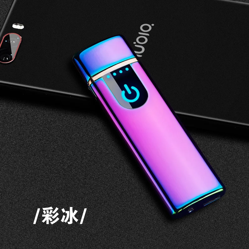 Импульсная дуговая USB Зажигалка Ветрозащитная электрическая зажигалка плазменная перезаряжаемая беспламенная металлическая электронная сигарета пьезо-зажигалка - Цвет: Magic