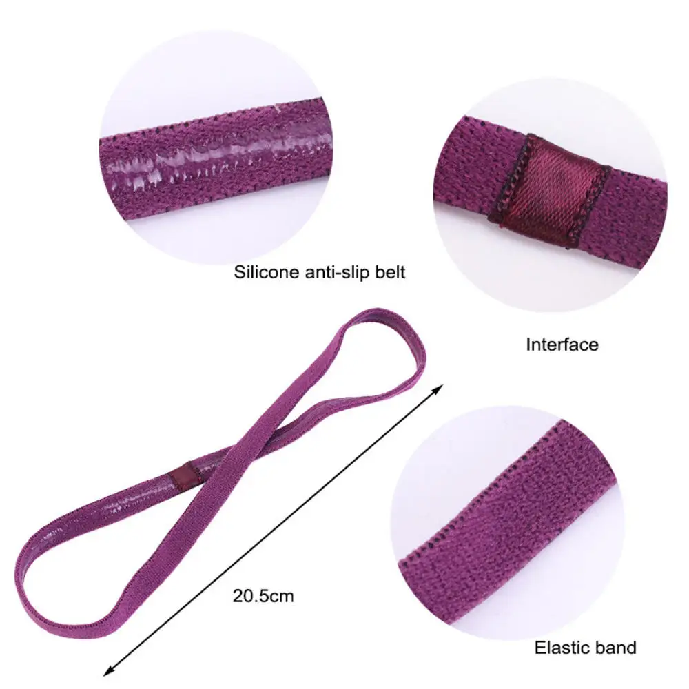 1 шт. Карамельный цвет Женщины Мужчины Йога ленты для волос спортивная повязка на