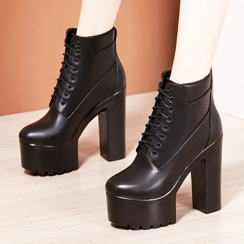 

velvet boots large size season dance high-heeled shoes thick-heeled