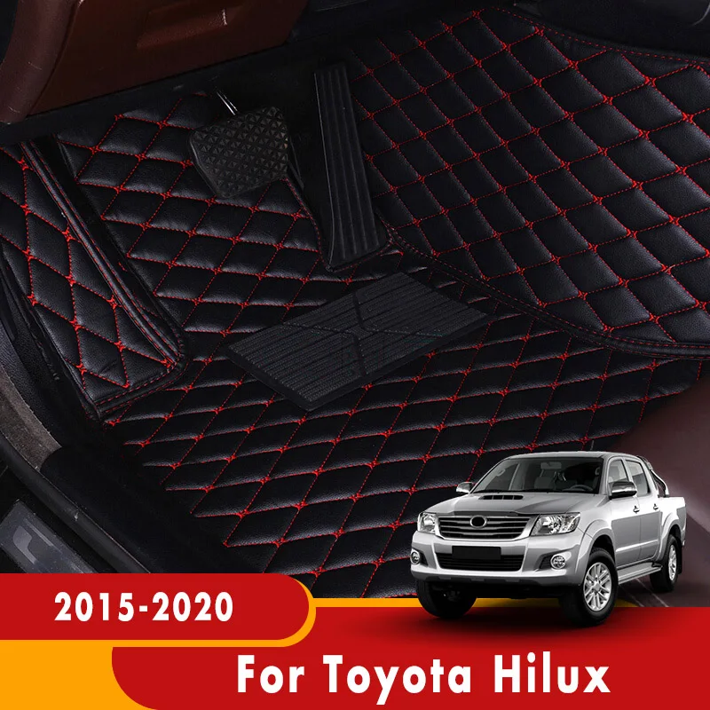 Car Floor Mats For Toyota Hilux 2020 2019 2018 2017 2016 2015 Custom Auto Interiors Accessories Styling Carpets Leather Foot Pad