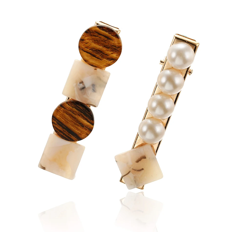 Подходящая правая жемчужная заколка для волос заколки стильные украшения краба