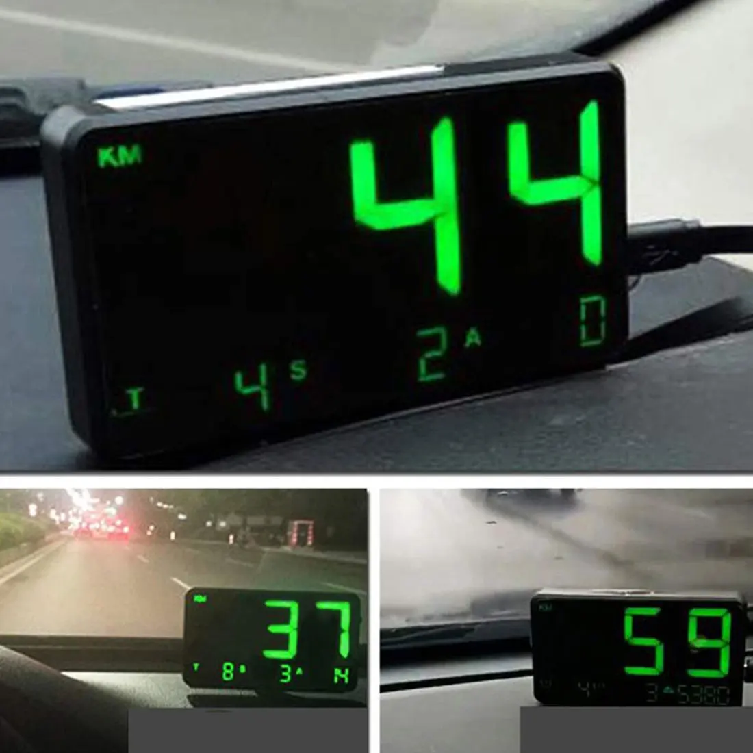 Универсальный gps-дисплей Hud с дисплеем скорости автомобиля с более скоростным умный Браслет