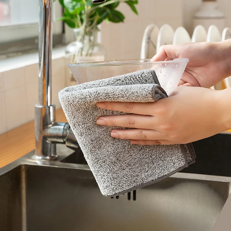 1 шт. мягкая бамбуковая салфетка для чистки кухни | Дом и сад