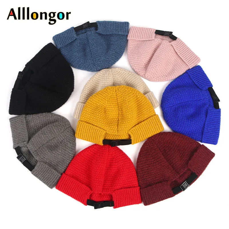 Новинка 2020 зимняя Рыбацкая шапка мужская и женская вязаная Осенние однотонные