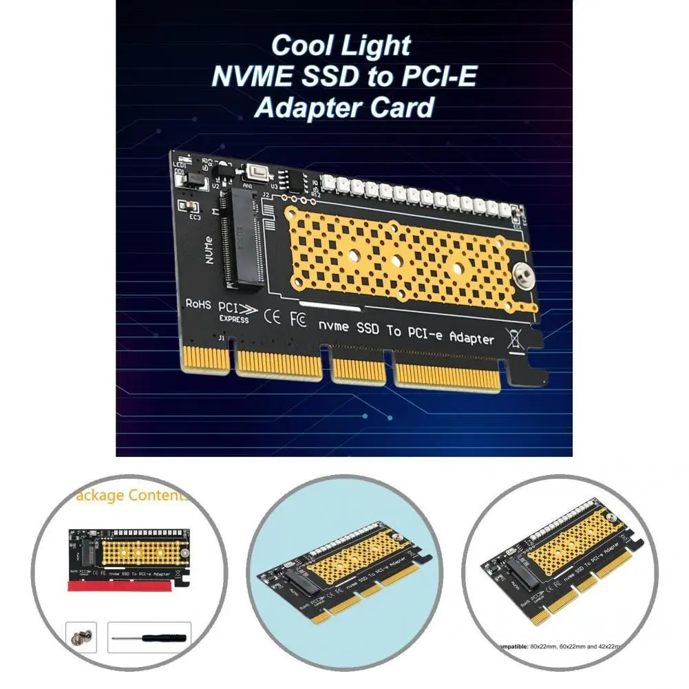 

High Strength Compact NVME SSD to PCI-E Connector Card for Desktop Computer