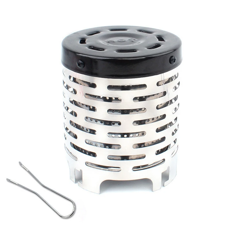 

Mini Heater Stove Resistant Outdoor Camping Gas Heater Stove Portable Warmer Heating Cover Stove Camping Accessories