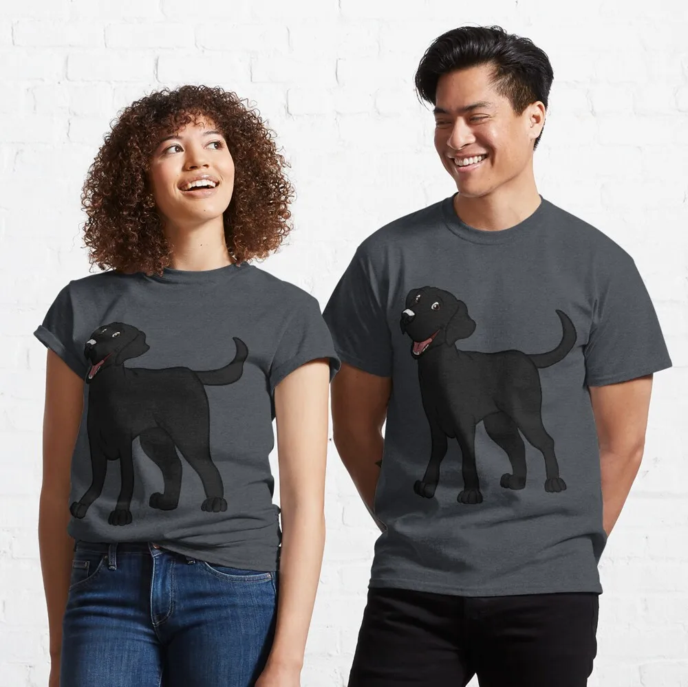 

Tops T Shirt Women Smiling Black Lab Classic T-Shirt