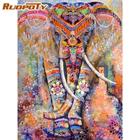 ruopoty diamond painting elephant animal embroidery rhinestones home decor gift handmade cross stitch kits 5d diy crafts