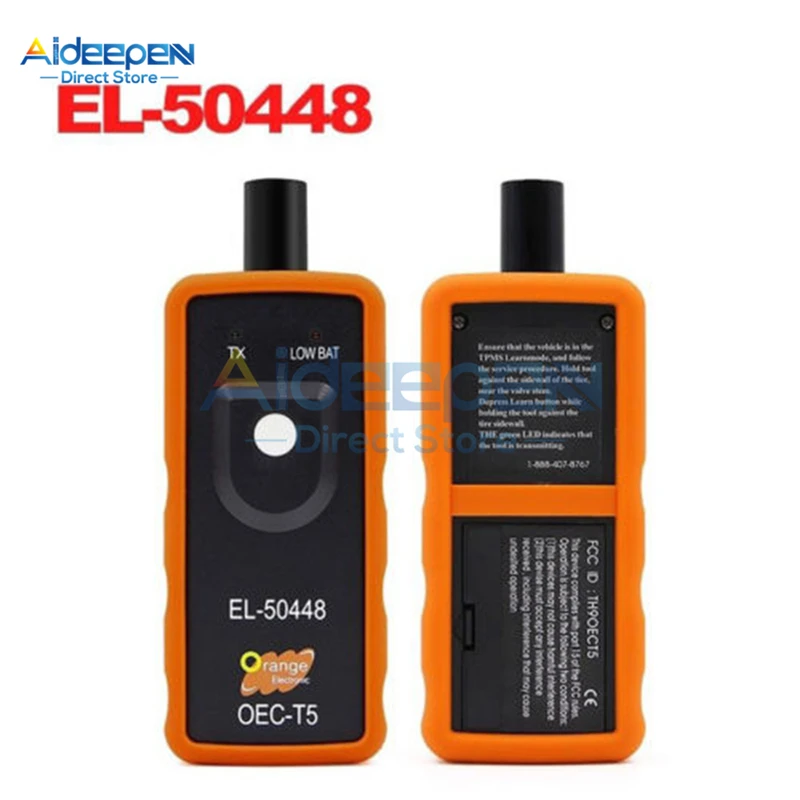 Черный EL-50448 EL-50449 Универсальный Автомобильный датчик контроля давления в шинах датчик TPMS инструмент сброса OEC-T5 EL50448 EL50449 для GM Buick Ford - Цвет: Черный