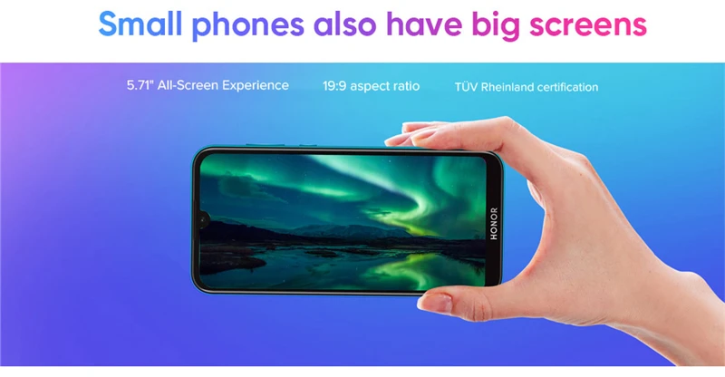 HONOR Play 3E смартфон 5,71 дюймов MT6762R Восьмиядерный Android 9,0 13 МП+ 5 Мп камера 3020 мАч мобильные телефоны