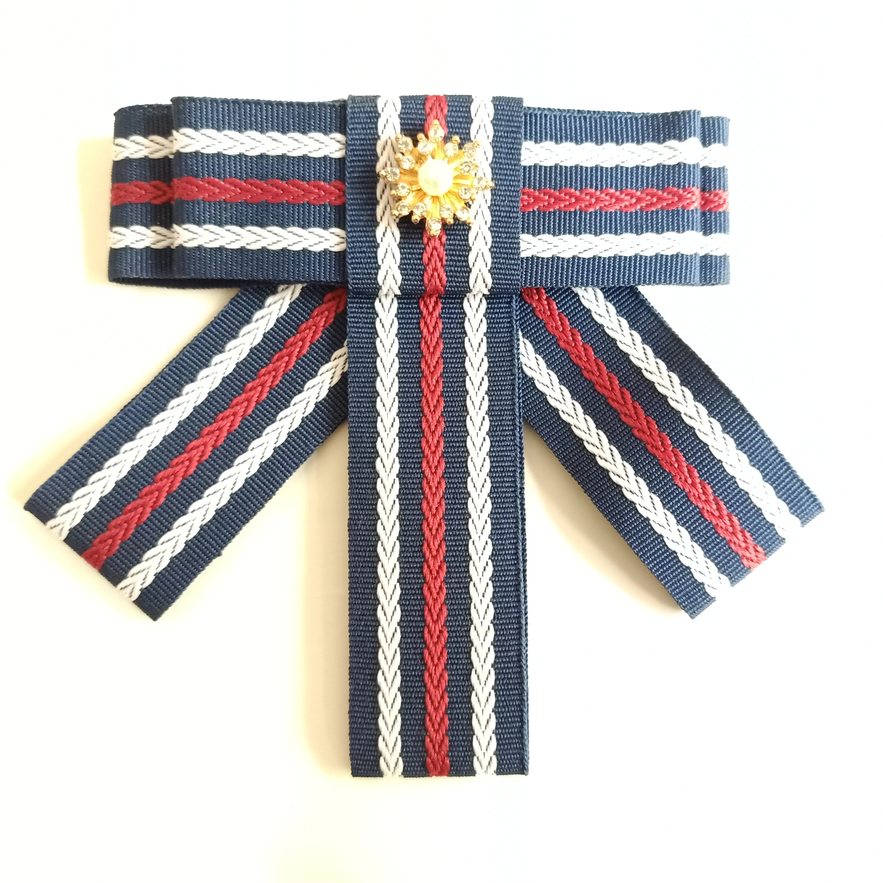 Женская Брошь-бант с большим бантом зимняя бижутерия 1 шт. | Украшения и