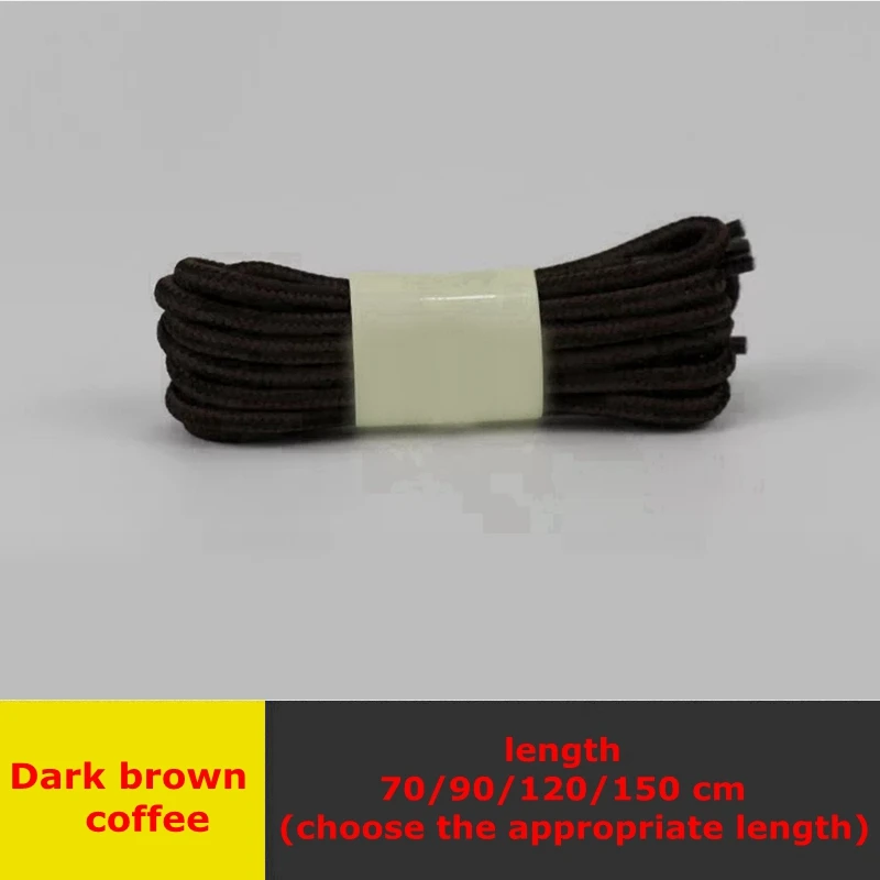 Light brown coffee 1 пара обуви martin круглые шнурки для ботинок полосатые двухцветные модные шнурки для прогулок и отдыха спортивная обувь с кружевом 18 цветов - Цвет: Light brown coffee