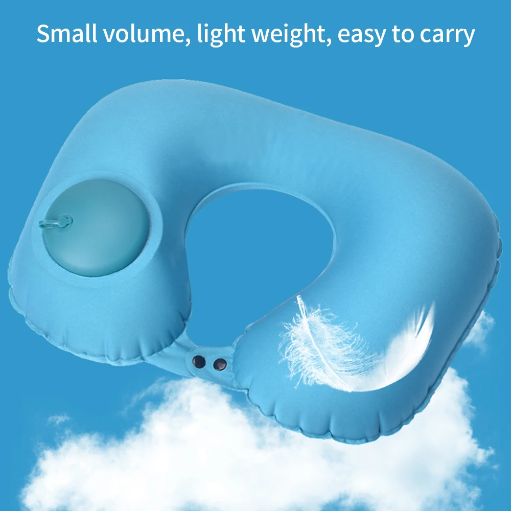 U образные массажные подушки для путешествий воздушные надувные шеи подушка