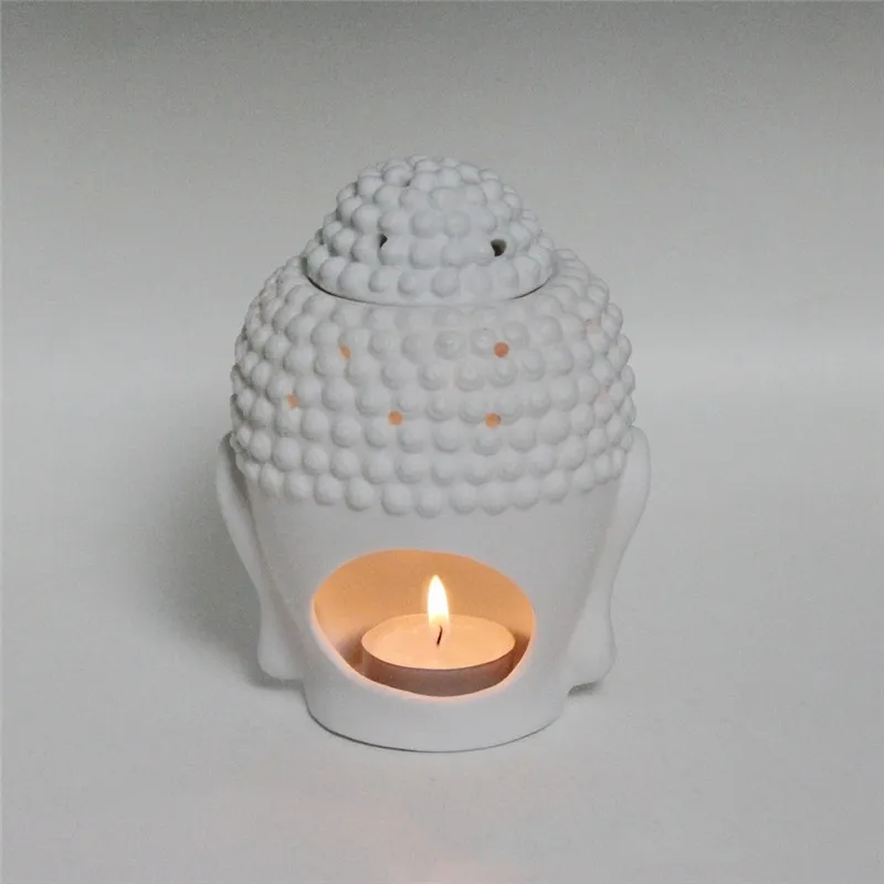 Керамическая голова Будды ароматерапия аромат ароматическая курильница эфирное