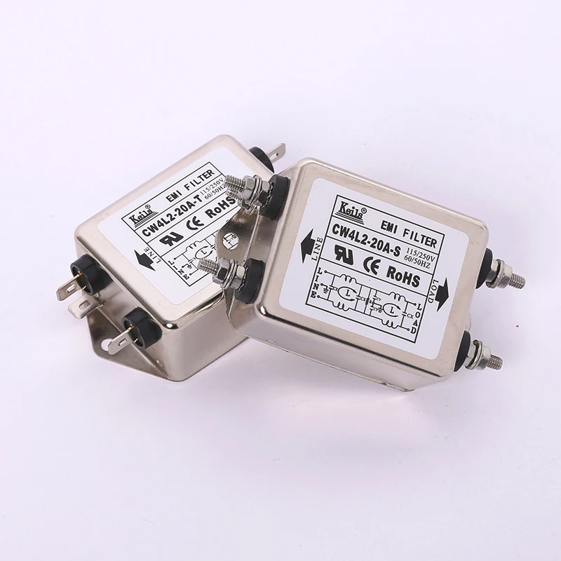

Power Filter 220V AC 20A Double Pole Bolt Power Purifier CW4L2-20A-S
