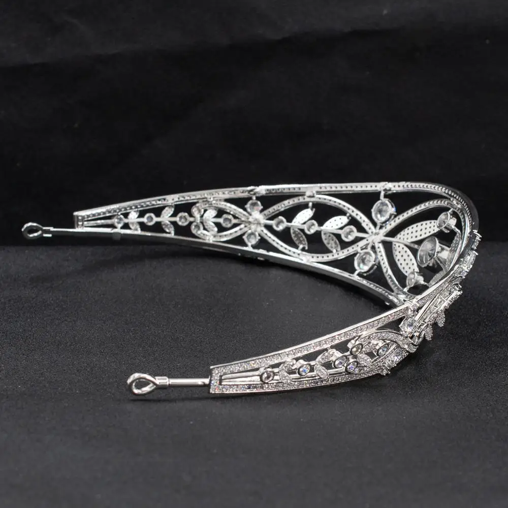 

Cubic Zirconia Wedding Bridal Princess Tiara Crown Diadem Women Hair Jewelry Accessories CH10332