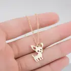 Женское Ожерелье для собаки, простое женское милое ожерелье с животными