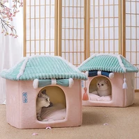 cat litter winter warm all seasons universal cat house removable and washable cat bed pet supplies enclosed cat house villa