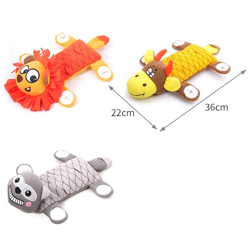 

Fleece Pet Squeak Toys for Medium Dogs Sounding Dog Chew Toys Cloth Pet Accessories Wave Pattern Dag Toys Vocalize Pet Products