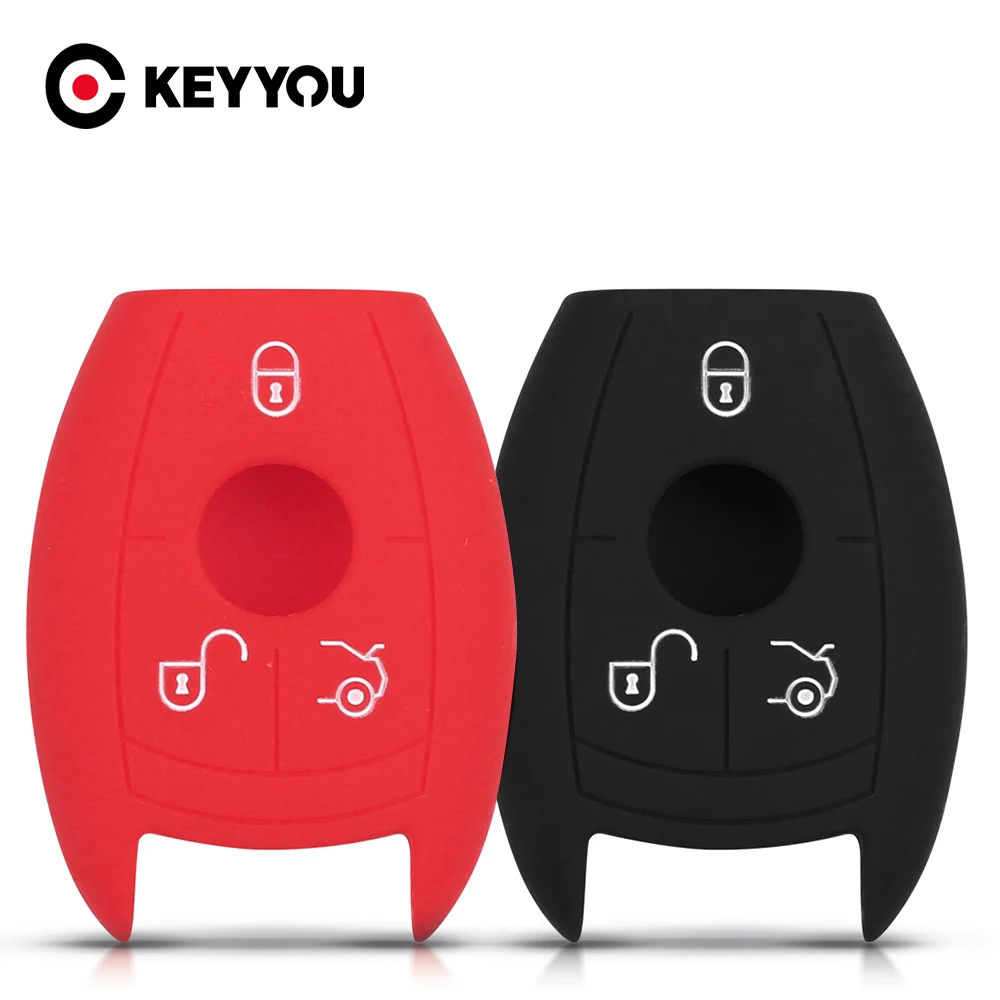 

Rubber Protection Silicone Shockproof Car Key Case For Mercedes Benz C 350 EL GL GLE GLK 260 SLC CLA 200 SLK GLC 63 GLS 500 ML