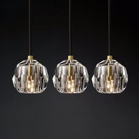 modern luxury k9 crystal pendant lights led nordic gold hanging lamp for living room kitchen light fixtures luminaire home decor