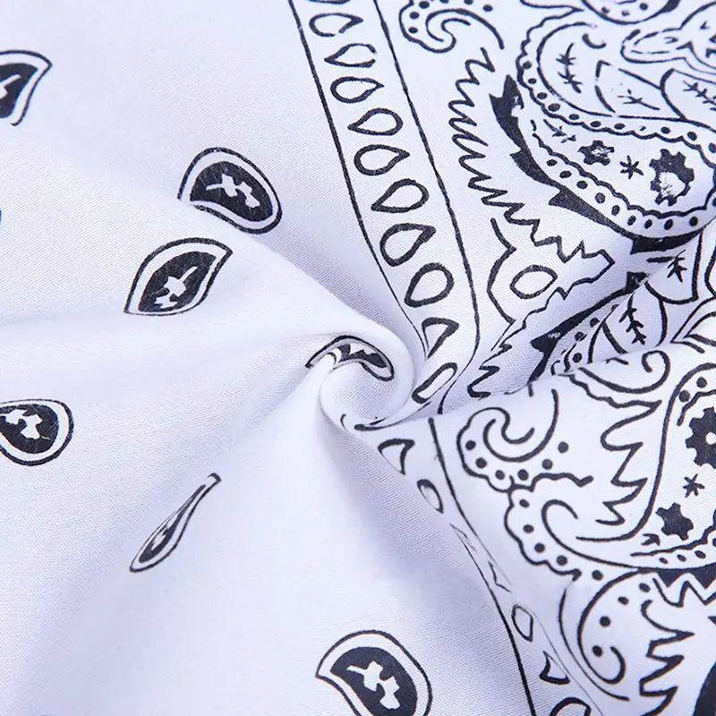 

outdoor Bandana Square Scarf 55cm*55cm Black Red Paisley Headband Printed For Women/Men/Boys/Girls