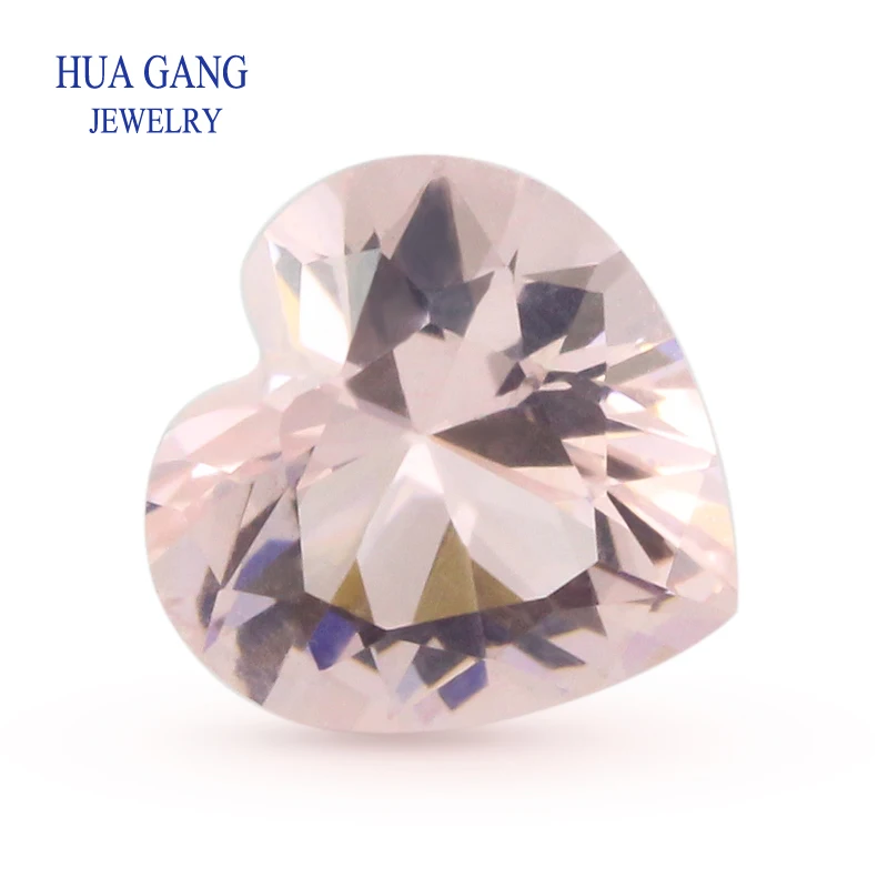 

180# Morgan Nano Stone Heart Shape Synthetic Gems For Jewelry 5x5~10x10mm Free Shipping