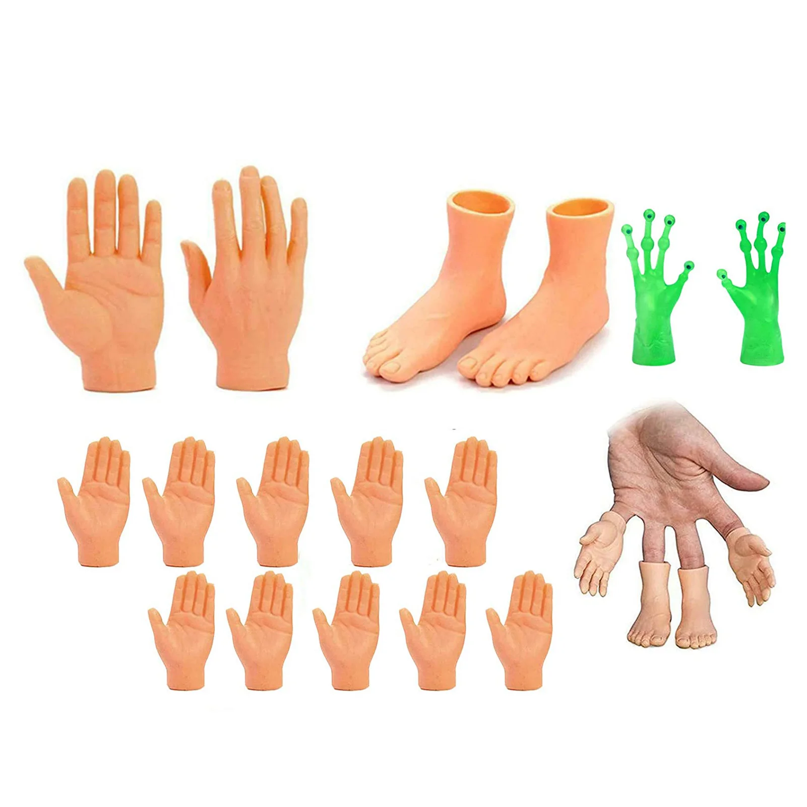 

2/10Pcs Nail Finger Cover Simulation Halloween Party Prop Creative Prank Toy