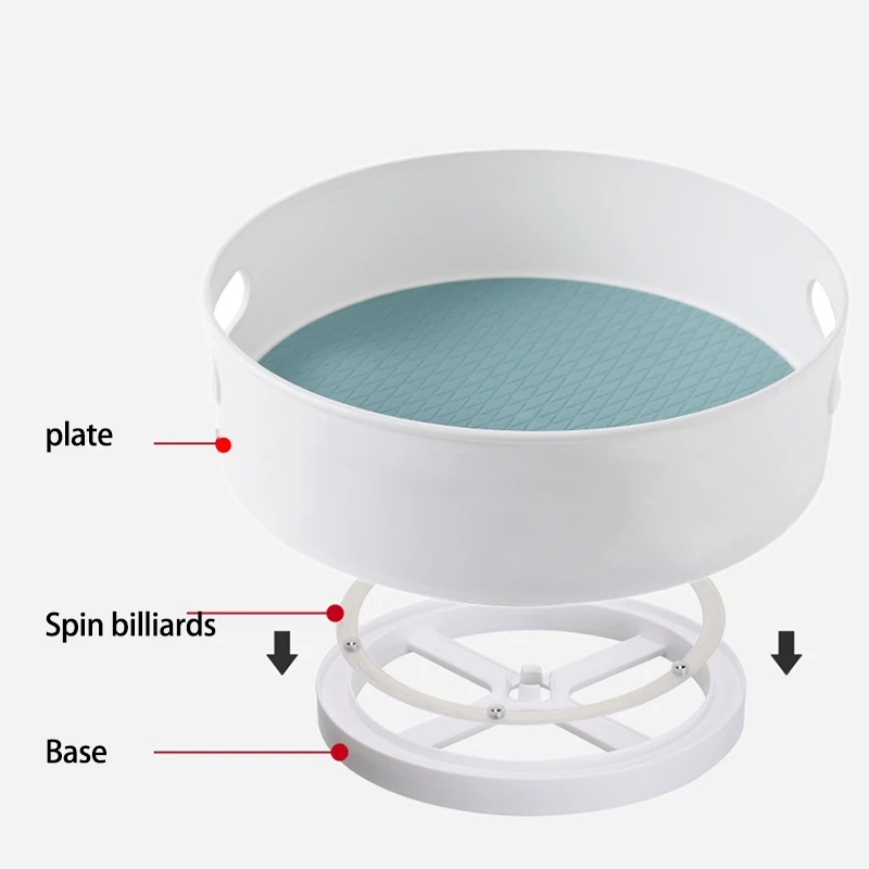 Глубокий ленивый Susan поворотный стол корзина для хранения пищи Фрукты Дисплей