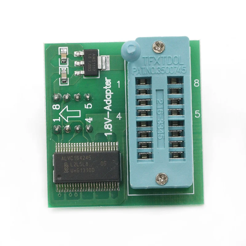 1.8V adapter for motherboard SPI Flash SOP8 DIP8 W25 MX25 use on programmers TL866CS TL866A EZP2010 EZP2013 CH341 | Электронные
