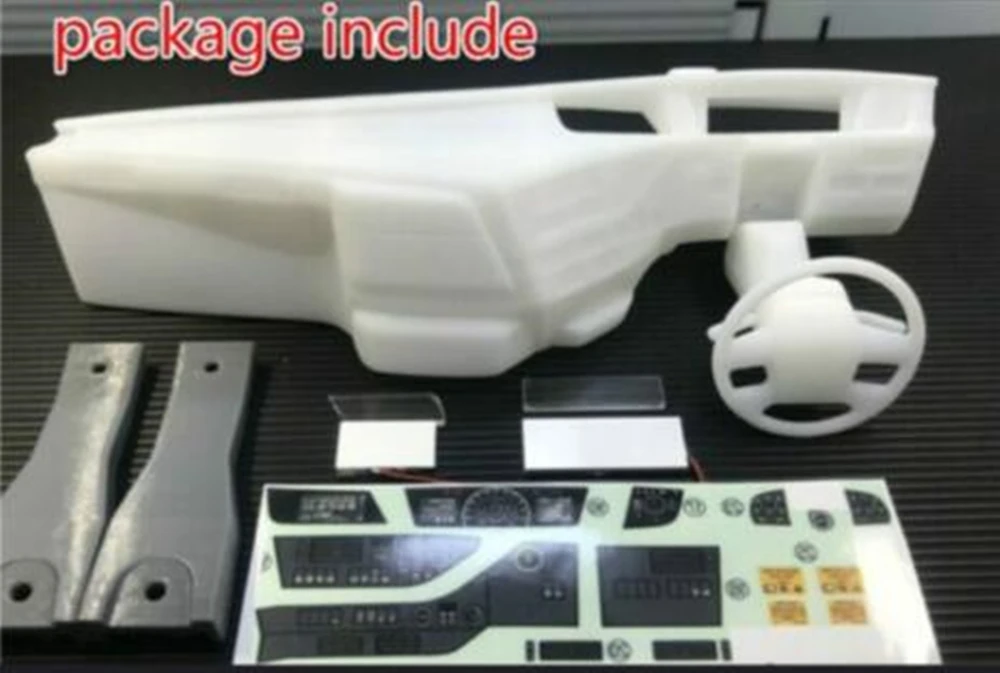 Радиоуправляемая игрушка грузовик водитель кабина приборная панель рулевое