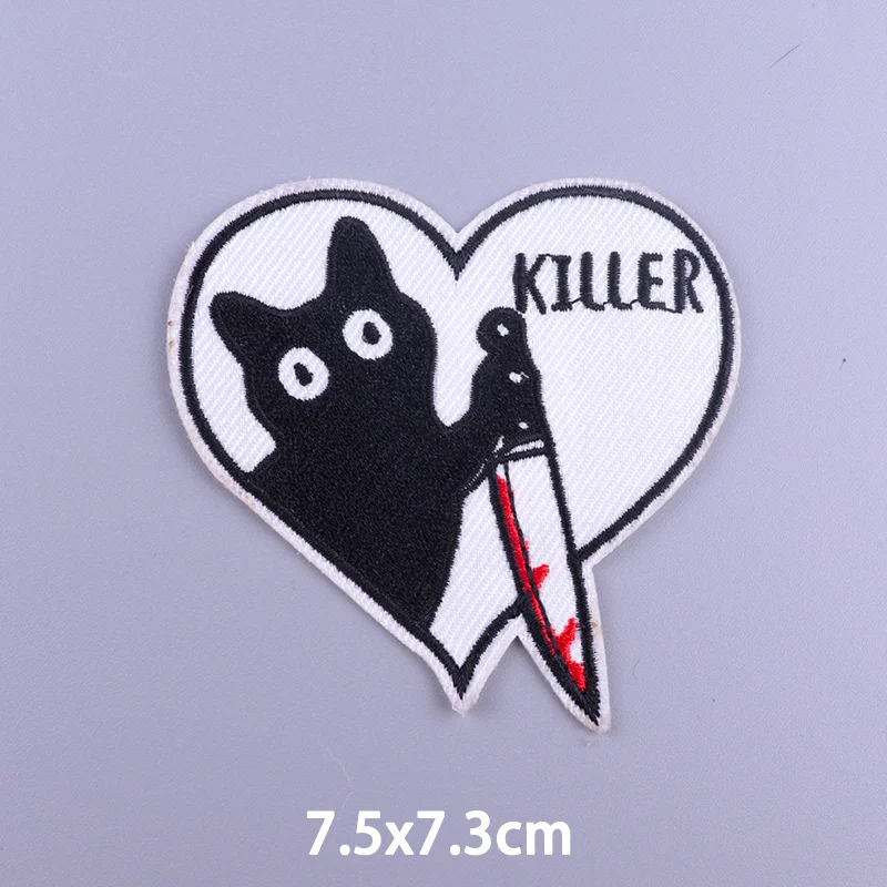 Мультяшная аппликация с милыми животными вышитые нашивки на одежду кошка корги