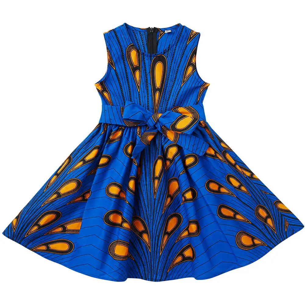 

African kids clothes baby dress ankara print dress african traditiona Dashiki dress barik cotton material Clothing for kids