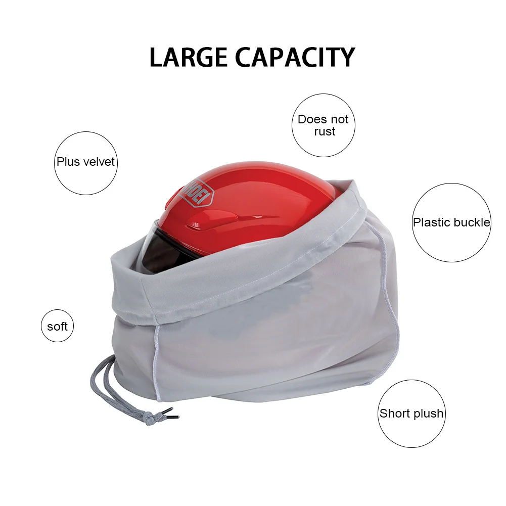 

Motorcycle Helmet Bag Oversized Super Soft Short Plush Storage Bags helmet bag storage