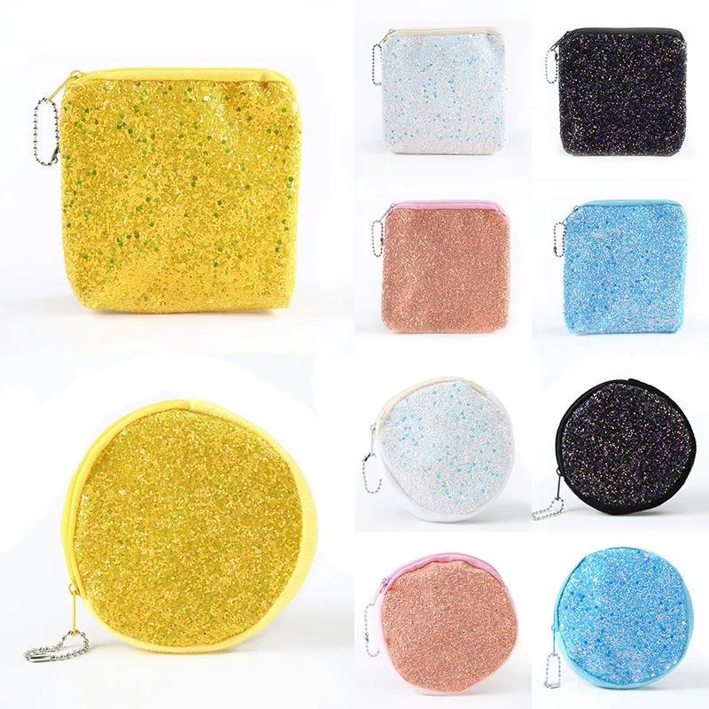 

2021 Women Mini Coin Bag Sequined Wallet Ladies Girls Coin Purse Bag Cute Sequins Small Tote Fashion Handbag Purse Gifts