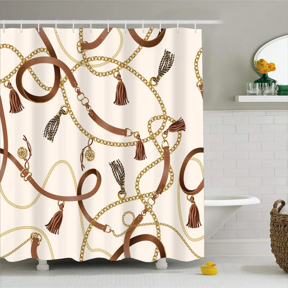 1 шт. занавеска для ванной в стиле барокко винтажный стиль 3D принт роскошная