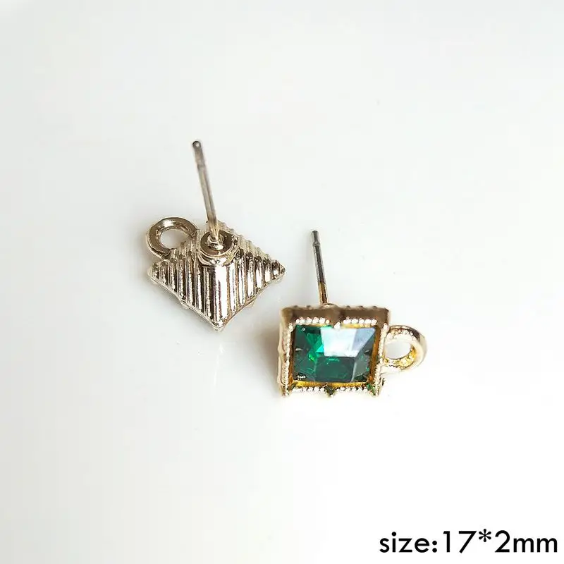 Темпераментные японские простые чистые квадратные циркониевые ювелирные