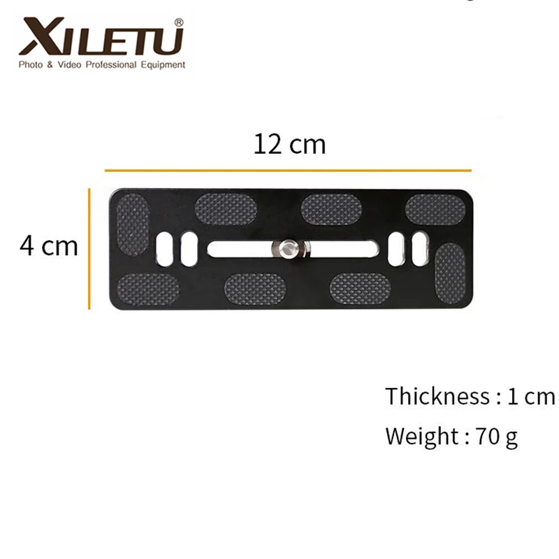 XILETU QR-120 Универсальный зажимной хомут + PU-120 Quick Release Plate 1/4 '-3/8 дюймов винт для