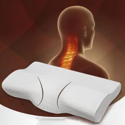 

Мягкая ортопедическая латексная магнитная подушка белого цвета для шеи, подушка с медленным восстановлением формы из пены с эффектом памяти, здоровая Шейная Подушка, размер 50*30 см