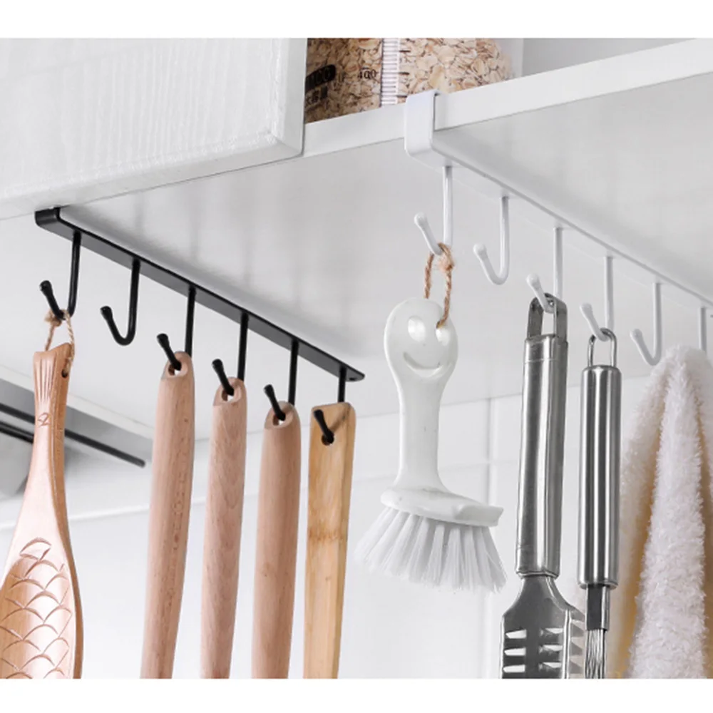 Кухня стеллаж для хранения шкаф с подвесной полкой-крюком чашка вешалка посуды