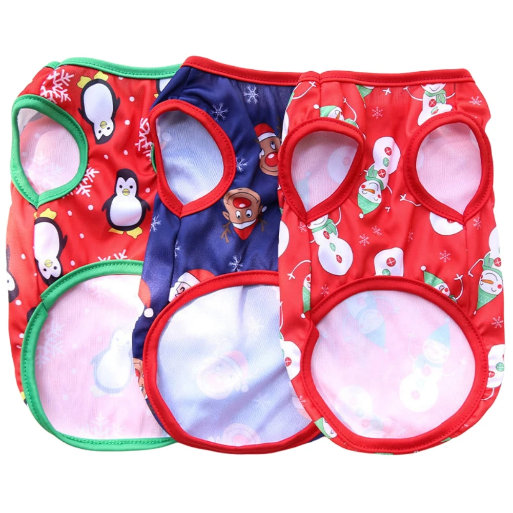 

Рождественская Одежда для собак, куртка с Санта-Клаусом, снеговиком, щенком, пальто, одежда для кошек, свитер для собак, зимняя одежда для мал...