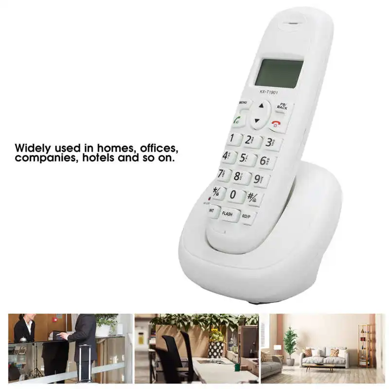 KX-T1901 Настольный телефон домашний стационарный FSK/DTMF Идентификатор вызывающего