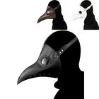 Кожа в черном роде, Статусная докторская маска на Хэллоуин, искусственная кожа в стиле стимпанк, птицы, косплей