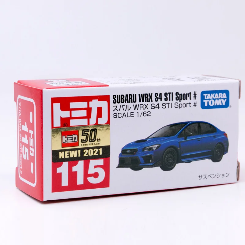 

Takara Tomy Tomica No. 115 SUBARU WRX S4 STI Sport Blue 1:62 DieCast Model Mini Vehicle Figure Children Toy