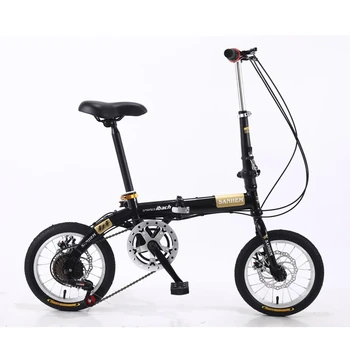 16 Inch Folding Bicycle Adult Walking Children Ultra Light Portable Bikes Variable Speed Disc Brake Bike Student Gift