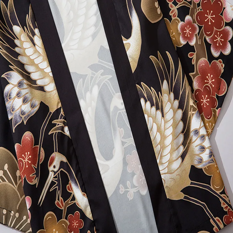 Японское кимоно мужское кардиган Yukata мужская одежда с принтом в Азии топ