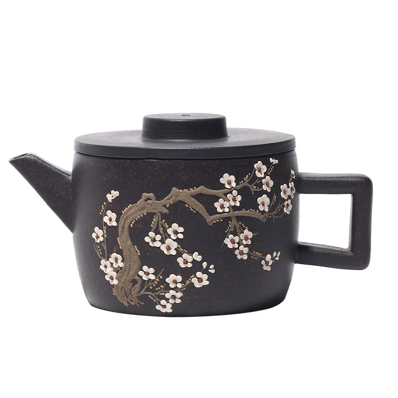 

Yixing Manual Yixing Teapot Daily General Merchandise Tea Set Raw Ore Black Gold Sand Mecke Four Seasons Infusion Of Tea Kettle