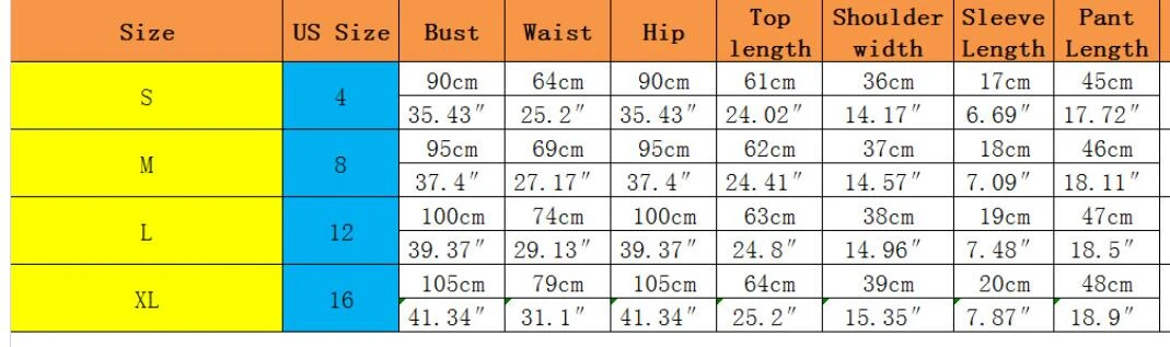 Комплект из двух предметов Летняя одежда для женщин Спортивный костюм Топ в