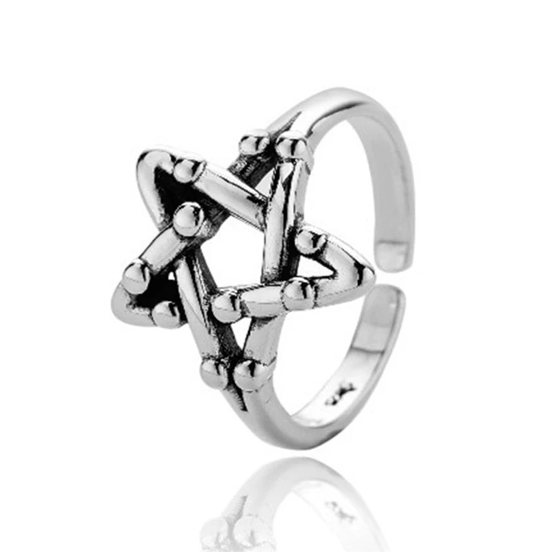 2021 г. Прямая поставка вечерние открытые кольца с пятиконечной звездой для женщин