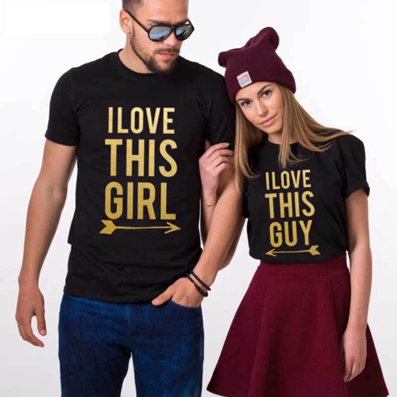 

Летняя парная одинаковая футболка для влюбленных, муж, жена, футболка, парень, девушка, подходящая рубашка для влюбленных, короткая футболка...